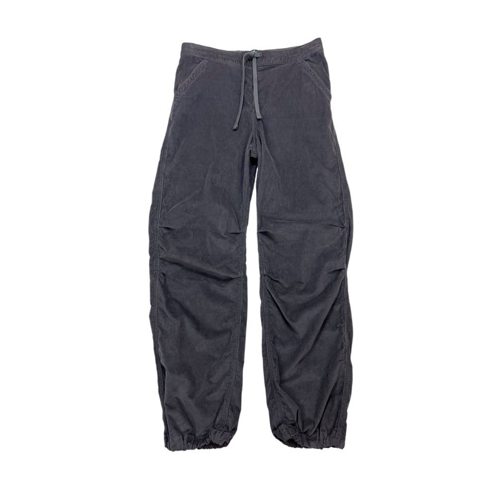 Hollister Adjustable Rise Parachute Baggy Corduroy Jogger Pants Gray Size Small - Picture 2 of 9
